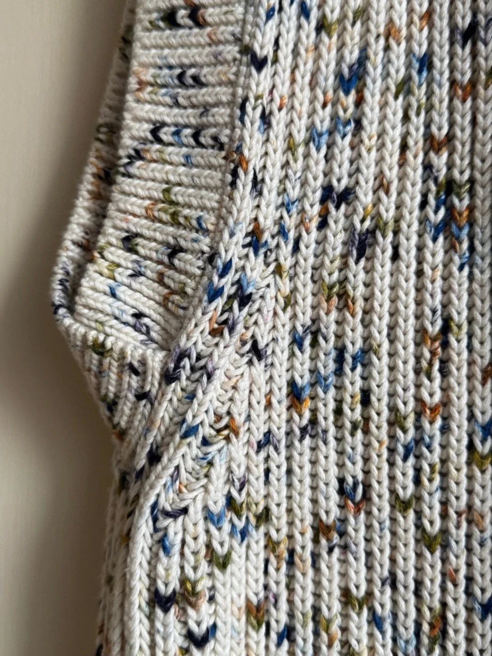 Misha & Puff sea glass Confetti Fisher button up cardigan vest m/l - Picture 2 of 9